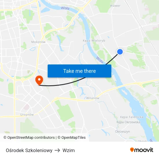 Ośrodek Szkoleniowy to Wzim map