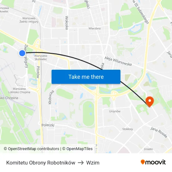 Komitetu Obrony Robotników to Wzim map