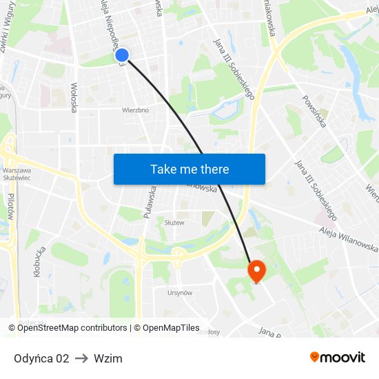 Odyńca 02 to Wzim map