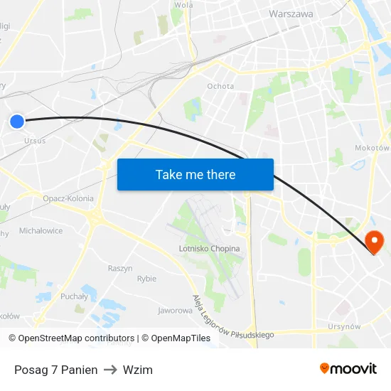 Posag 7 Panien to Wzim map