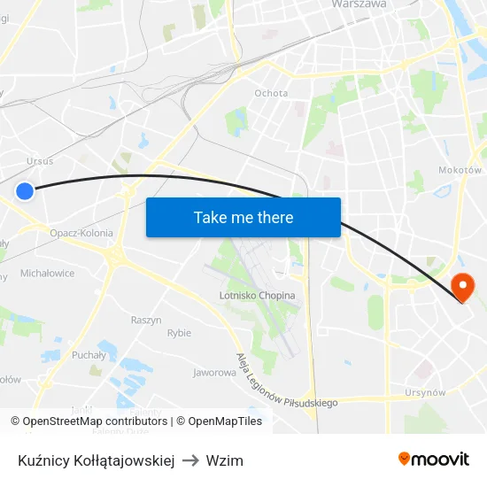 Kuźnicy Kołłątajowskiej to Wzim map
