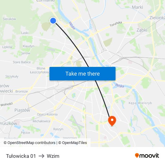 Tułowicka 01 to Wzim map