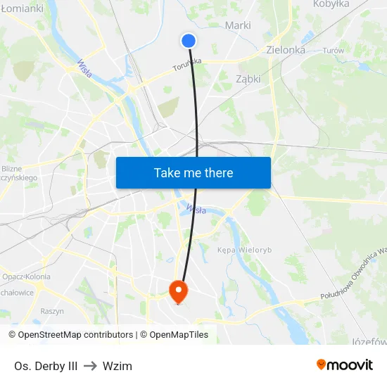 Os. Derby III to Wzim map