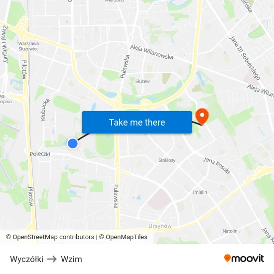 Wyczółki to Wzim map