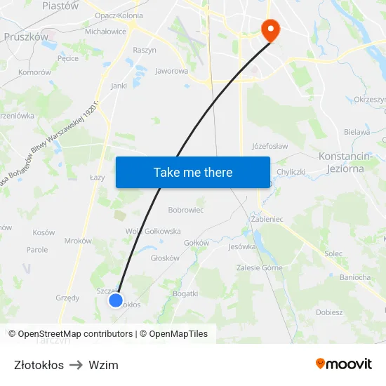Złotokłos to Wzim map