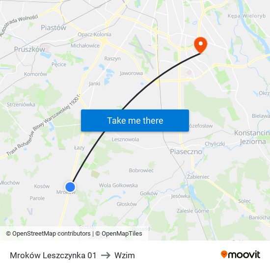 Mroków Leszczynka 01 to Wzim map