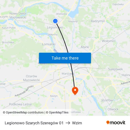 Legionowo Szarych Szeregów 01 to Wzim map