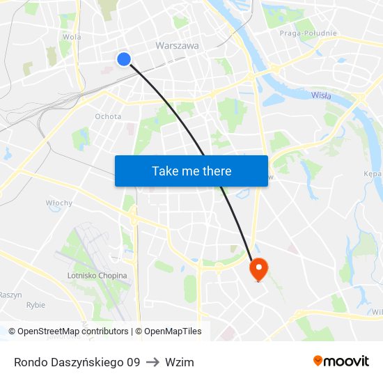 Rondo Daszyńskiego 09 to Wzim map