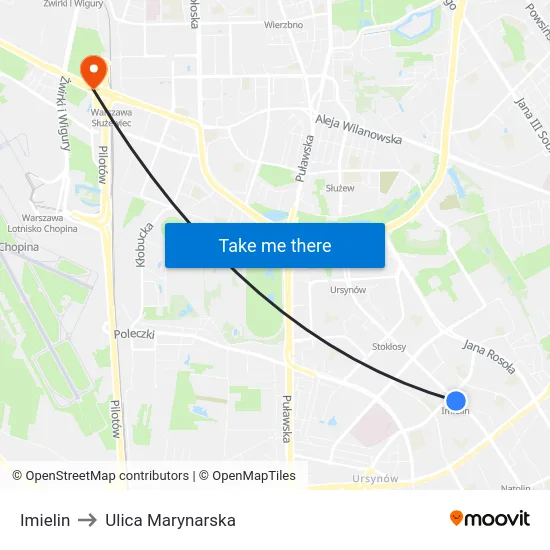 Imielin to Ulica Marynarska map