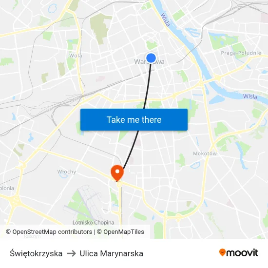 Świętokrzyska to Ulica Marynarska map