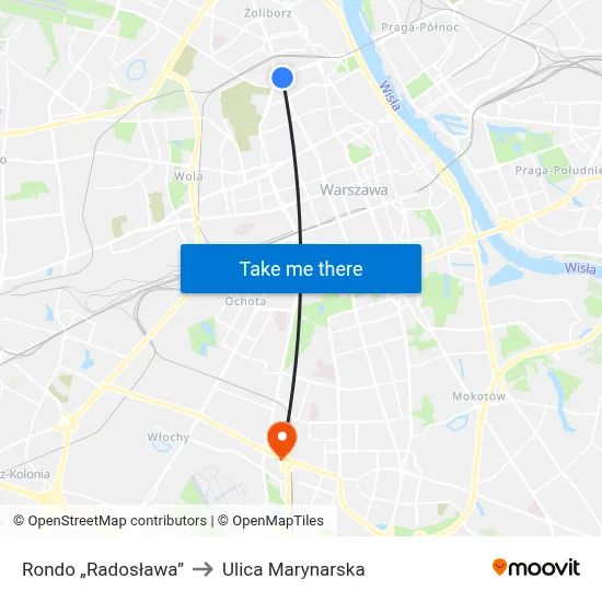 Rondo „Radosława” to Ulica Marynarska map