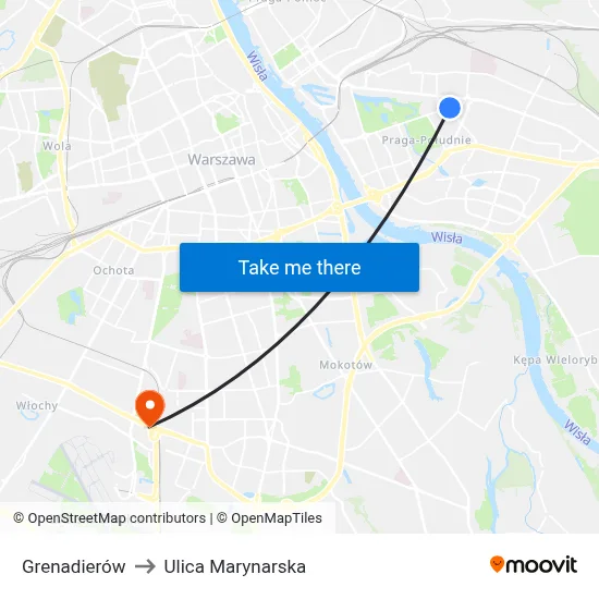 Grenadierów to Ulica Marynarska map