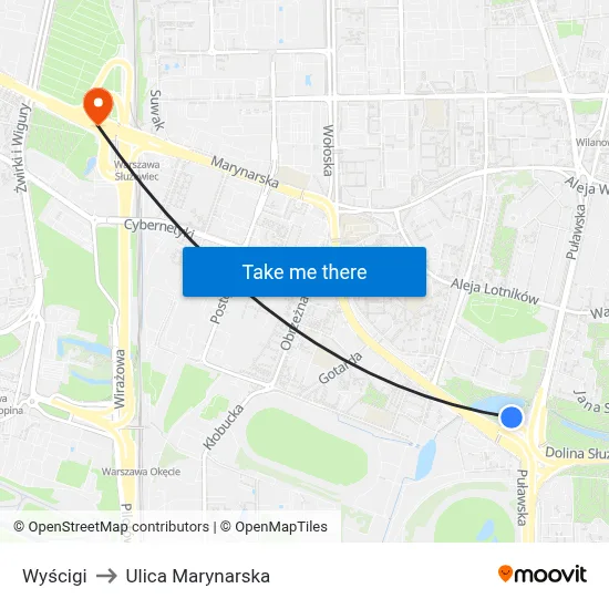 Wyścigi to Ulica Marynarska map