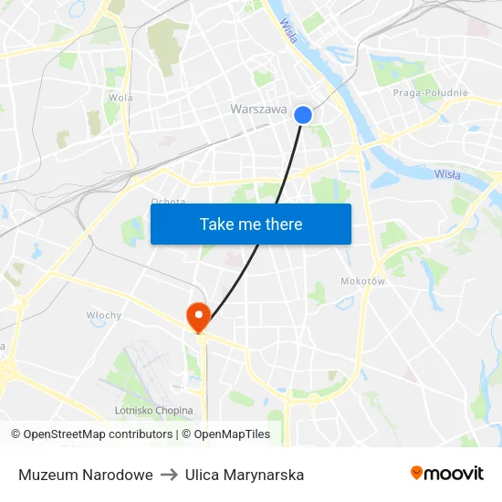 Muzeum Narodowe to Ulica Marynarska map