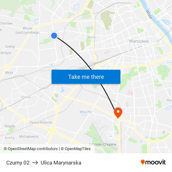 Czumy 02 to Ulica Marynarska map