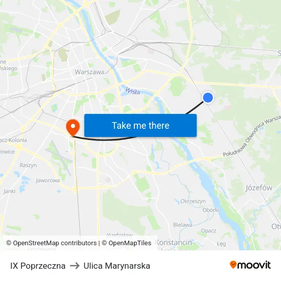 IX Poprzeczna to Ulica Marynarska map