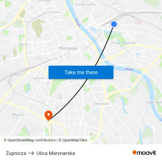 Żupnicza to Ulica Marynarska map