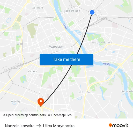 Naczelnikowska to Ulica Marynarska map