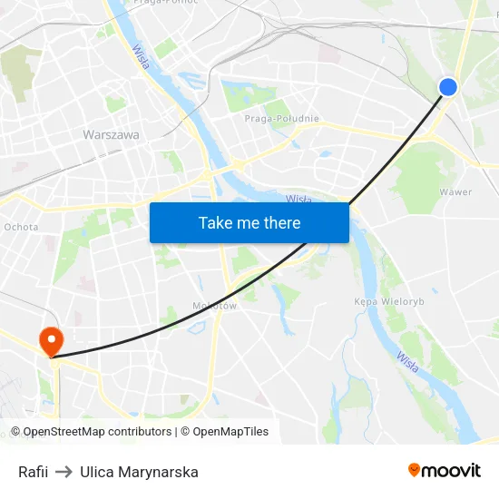 Rafii to Ulica Marynarska map