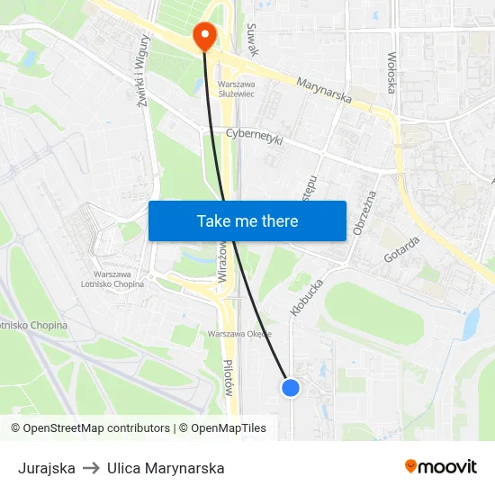 Jurajska to Ulica Marynarska map