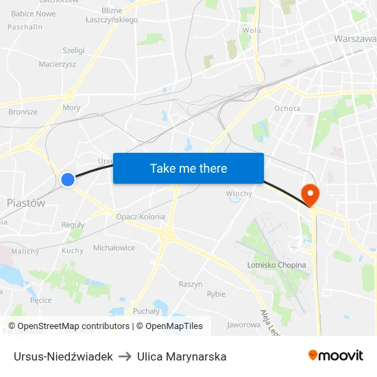 Ursus-Niedźwiadek to Ulica Marynarska map