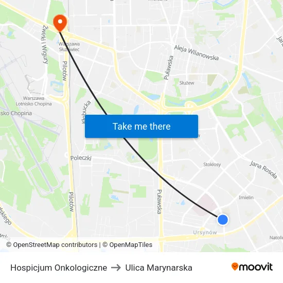 Hospicjum Onkologiczne to Ulica Marynarska map