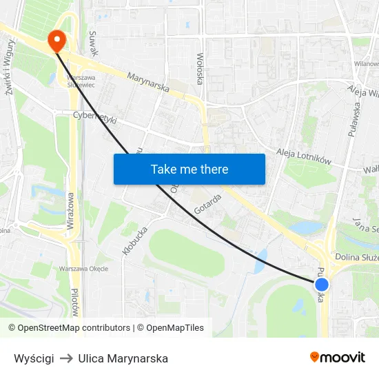 Wyścigi to Ulica Marynarska map