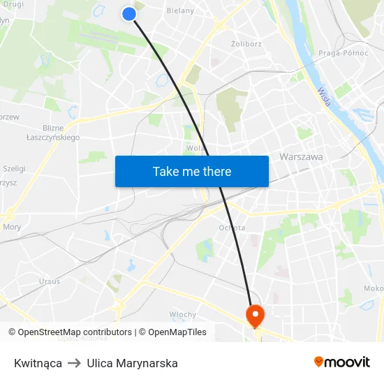 Kwitnąca to Ulica Marynarska map