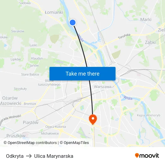 Odkryta to Ulica Marynarska map