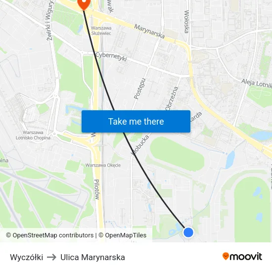 Wyczółki to Ulica Marynarska map