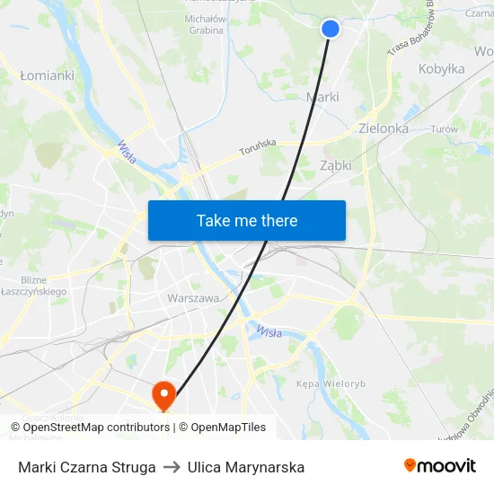 Marki Czarna Struga to Ulica Marynarska map