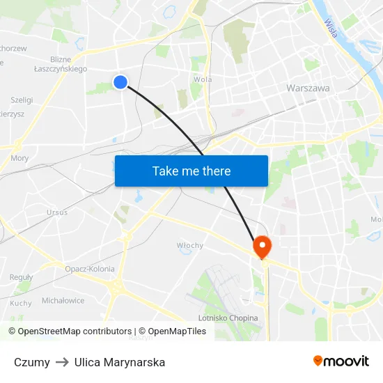 Czumy to Ulica Marynarska map