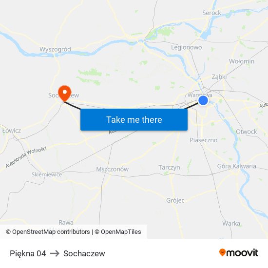 Piękna to Sochaczew map