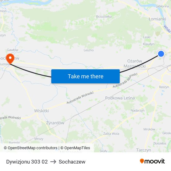 Dywizjonu 303 02 to Sochaczew map