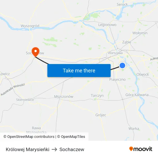 Królowej Marysieńki to Sochaczew map