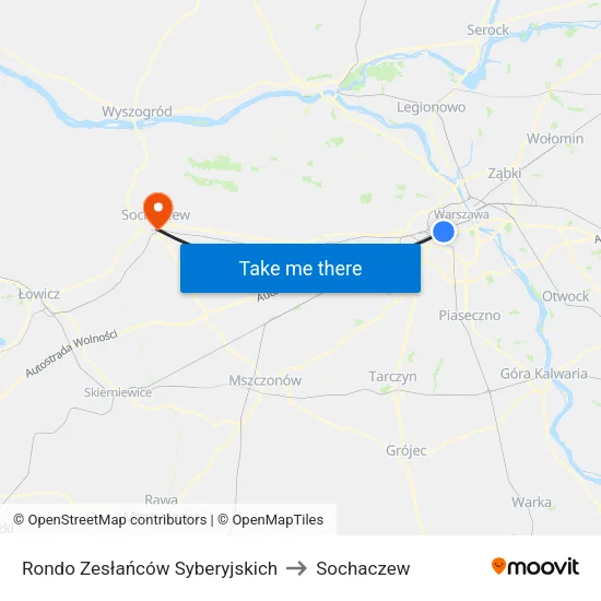 Rondo Zesłańców Syberyjskich to Sochaczew map