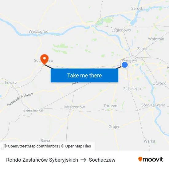 Rondo Zesłańców Syberyjskich to Sochaczew map
