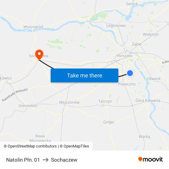 Natolin Płn. 01 to Sochaczew map