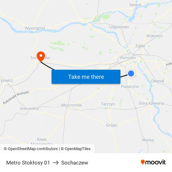 Metro Stokłosy 01 to Sochaczew map