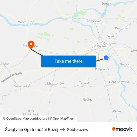 Świątynia Opatrzności Bożej to Sochaczew map