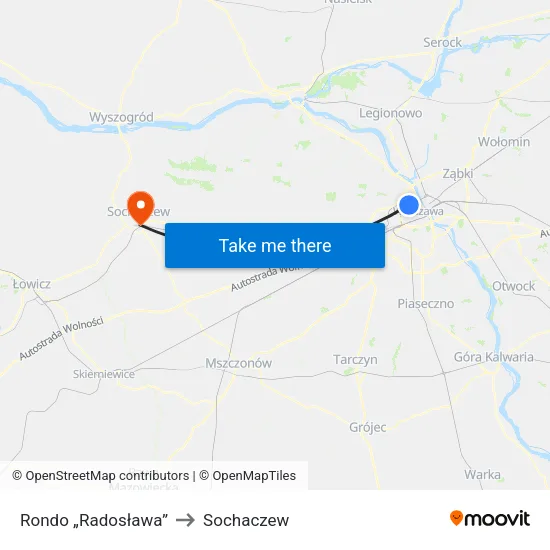 Rondo „Radosława” to Sochaczew map