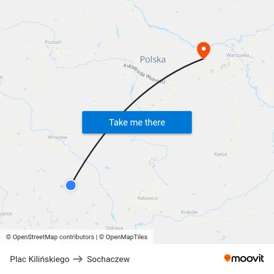 Plac Kilińskiego to Sochaczew map