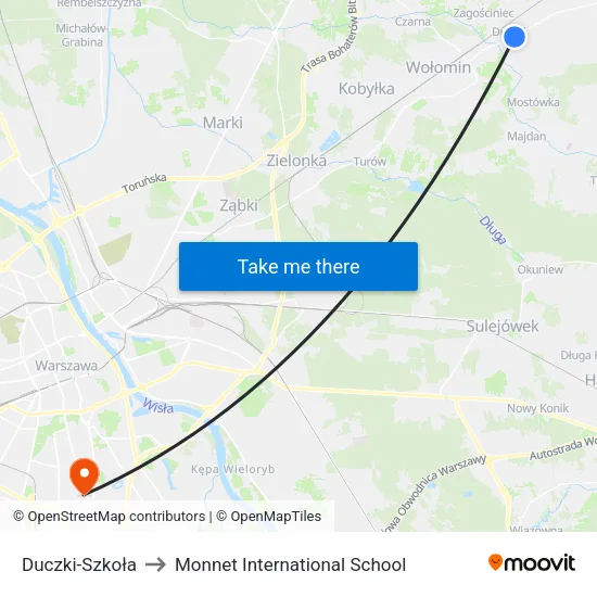 Duczki - Szkoła to Monnet International School map