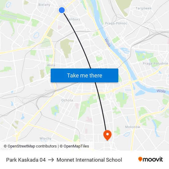 Park Kaskada 04 to Monnet International School map