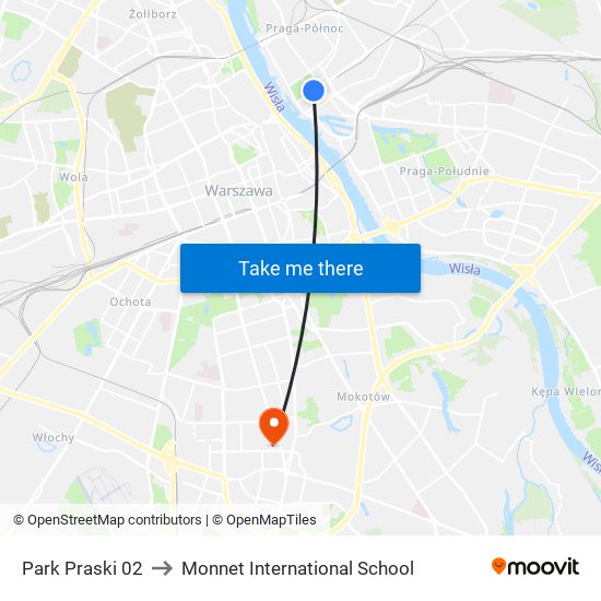 Park Praski 02 to Monnet International School map