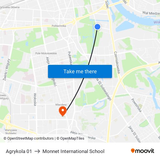 Agrykola 01 to Monnet International School map