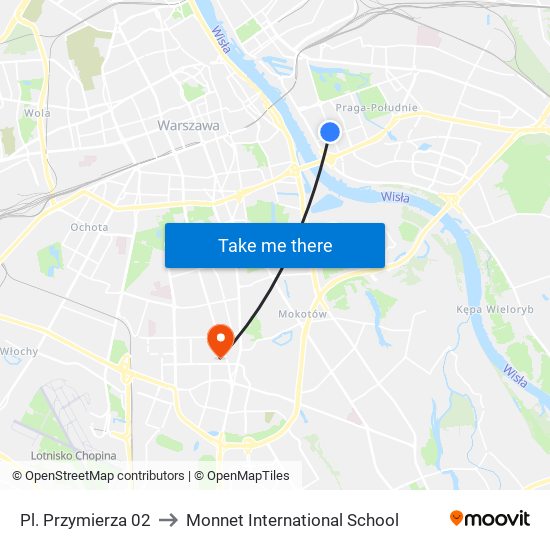 Pl. Przymierza 02 to Monnet International School map