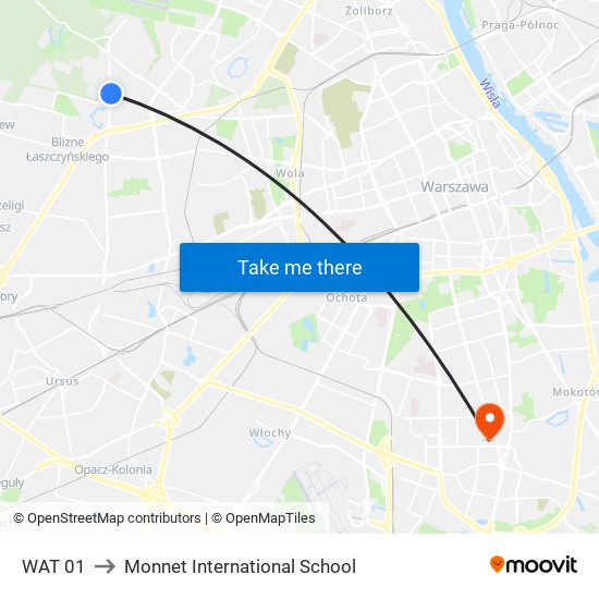 WAT 01 to Monnet International School map