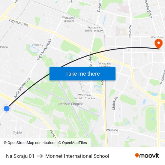 Na Skraju 01 to Monnet International School map