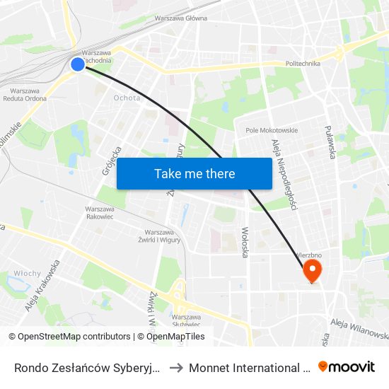 Rondo Zesłańców Syberyjskich to Monnet International School map